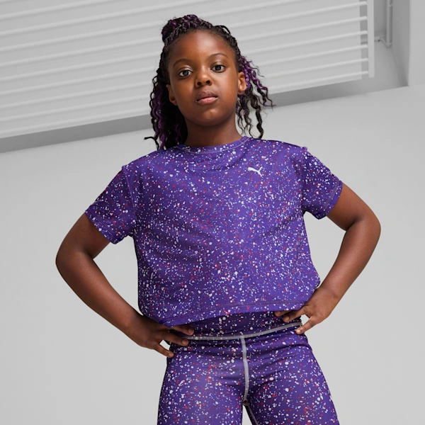 ¡PUMA y el tren! Camiseta corta para niños grandes. ¡A la moda y divertida! ¡Dale un viaje a su estilo!