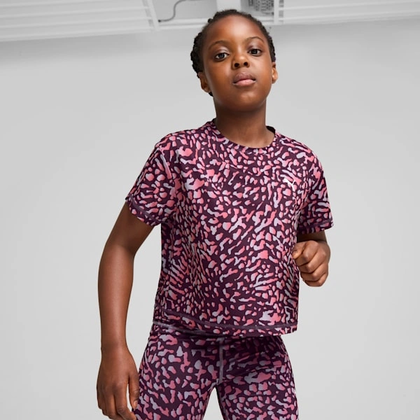 ¡PUMA TRAIN FAVORITE! Camiseta corta para niños grandes: ¡entrenamiento divertido y con estilo!